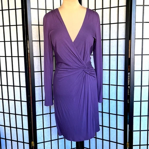 Max Studio | Dresses | Max Studio Purple Long Sleeved Dress L | Poshmark